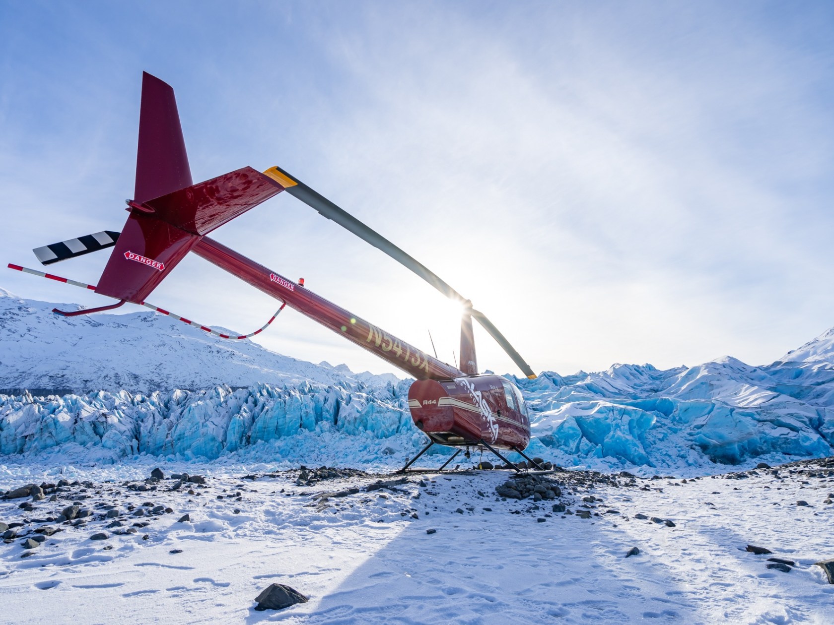 a airplane that is covered in snow