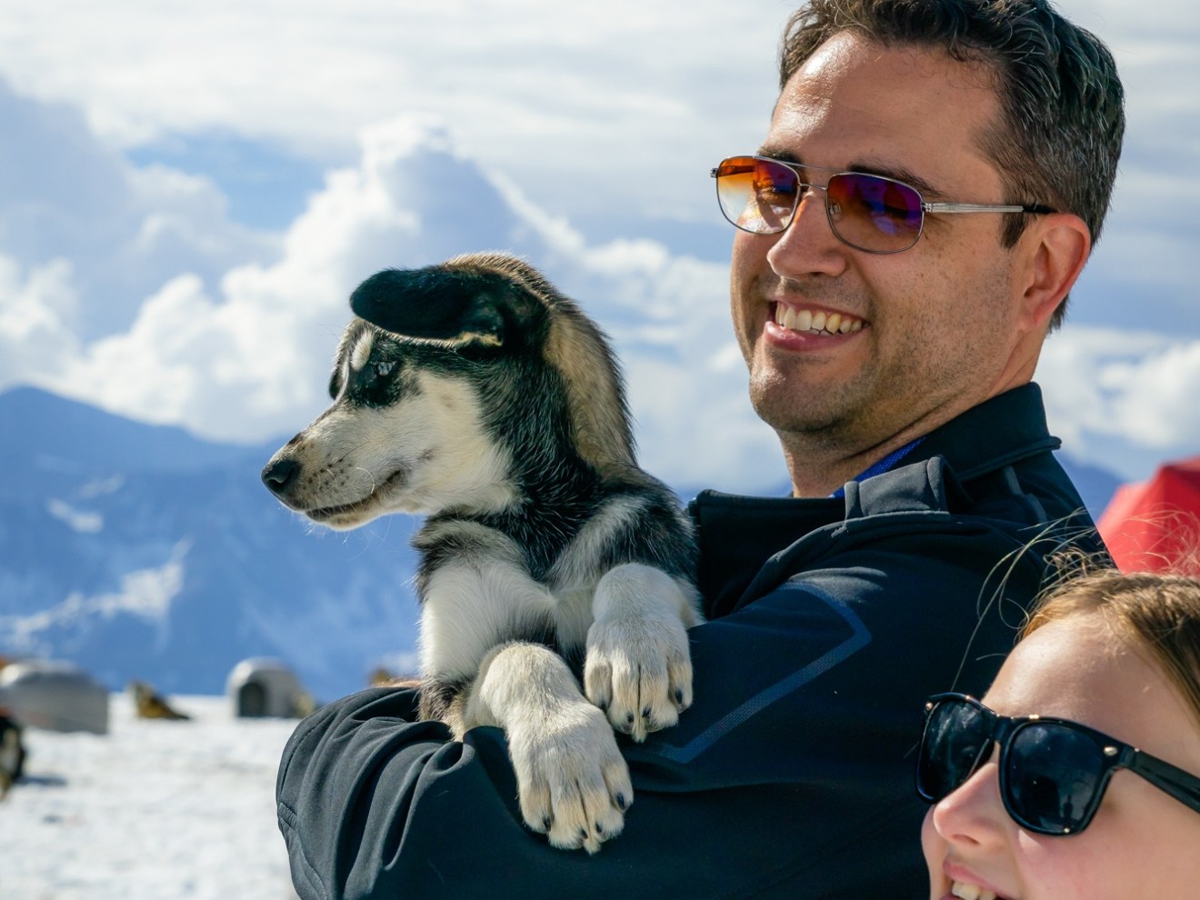 a person wearing sunglasses